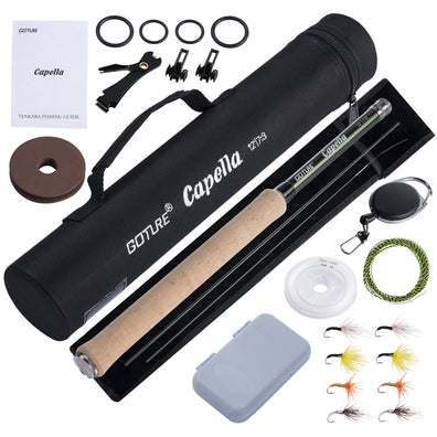 Goture 12FT Classic Tenkara Super Light Fly Fishing Rod Combo Set